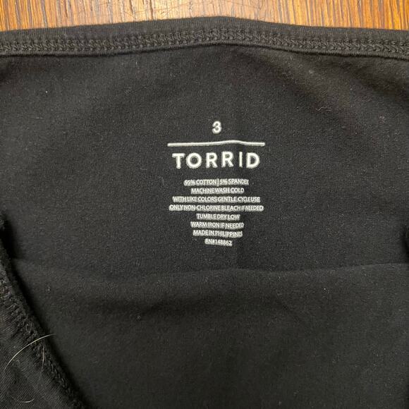 Torrid Foxy Cami Black Plus Size 3 Scoop Neck Tank Top Stretchy - Picture 8 of 11